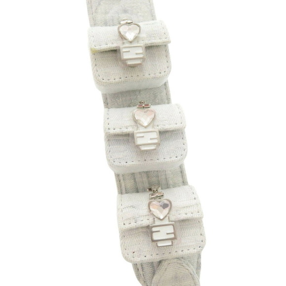 Fendi x MARC JACOBS Marc Jacobs Denim Stone Blue White Shoulder Strap 0847FENDI - Picture 5 of 7